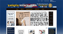 Desktop Screenshot of nationalstencil.com