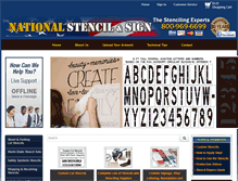 Tablet Screenshot of nationalstencil.com